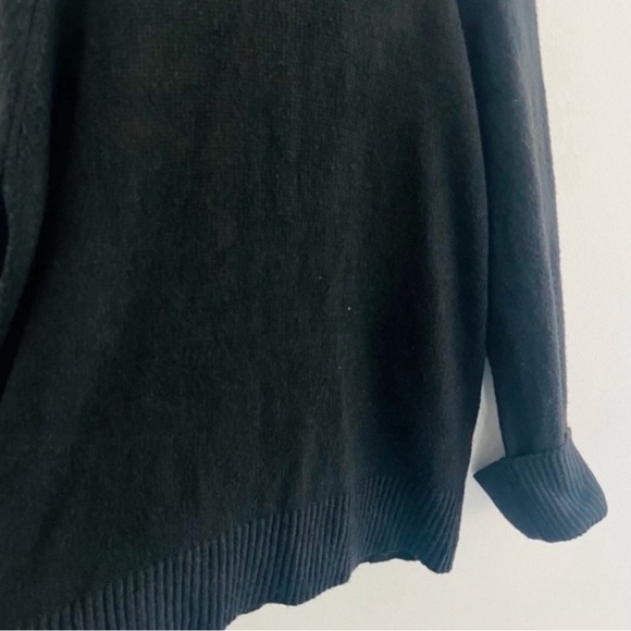 And Now This Black Soft Knit Mock Neck Cuffed Sleeve Sweater 0X - Picture 4 of 7